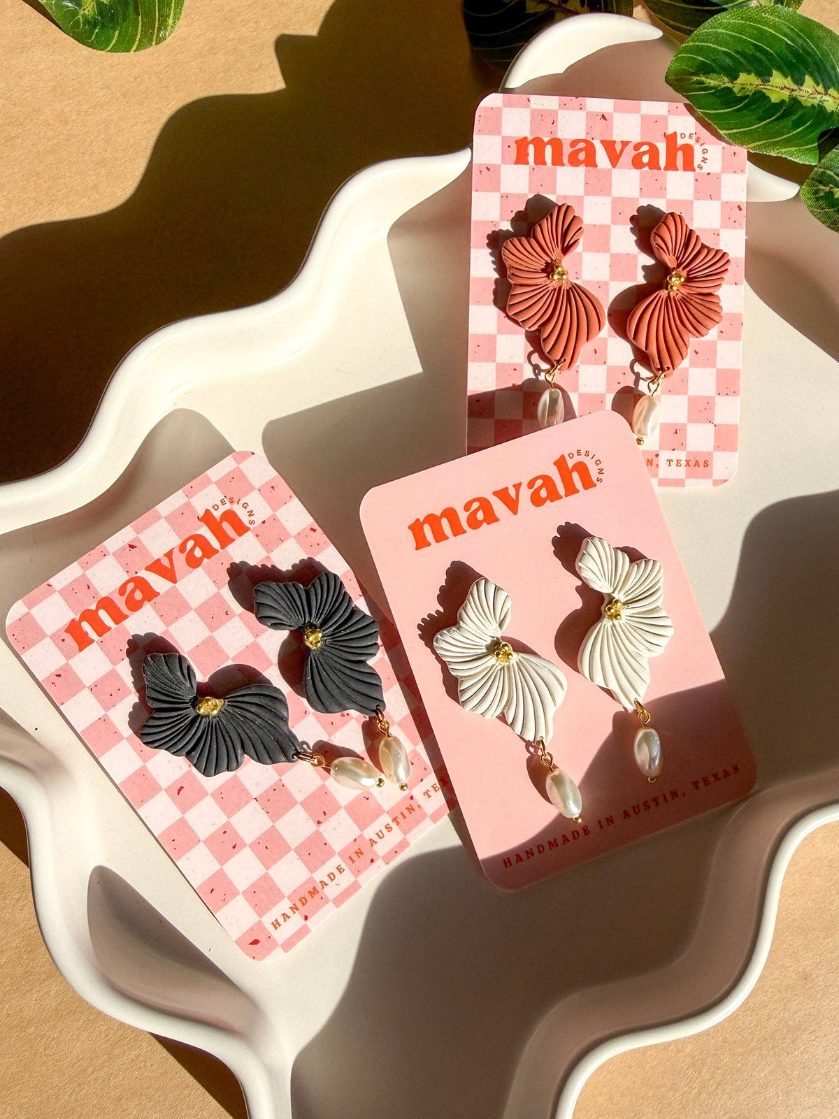 Floral Pearl Drop Earrings