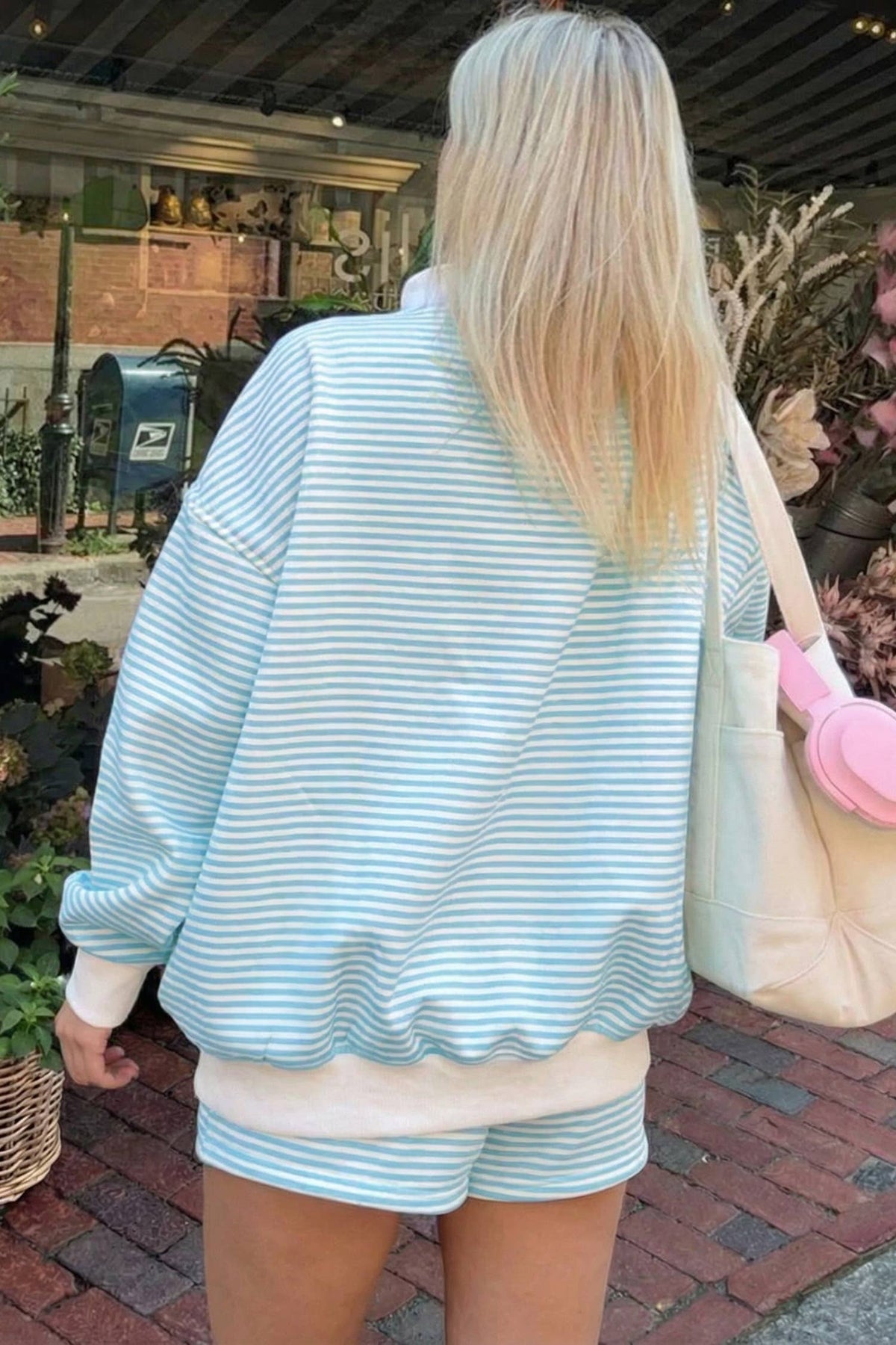 Oversize Mock Neck Set