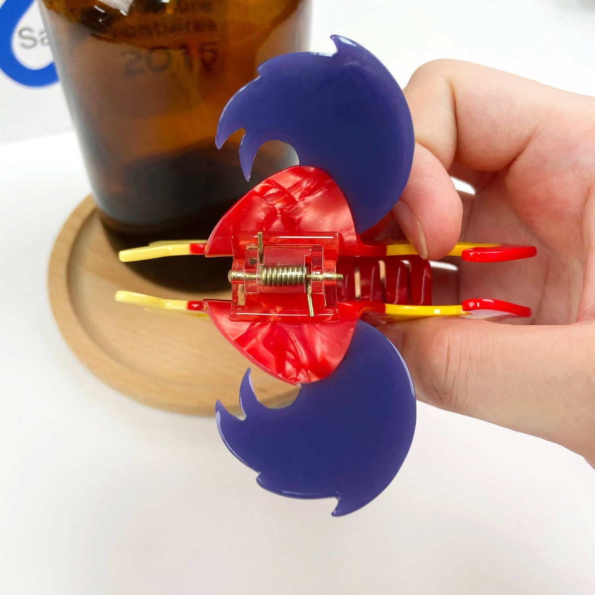 Rooster Claw Clips, Acetate Animal Hair Clip