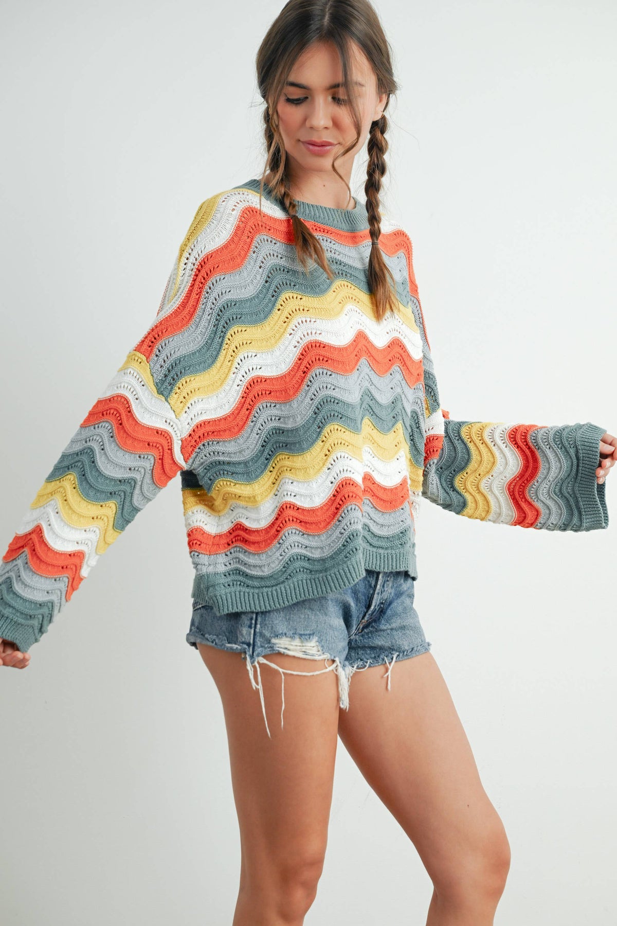 Color Block Sweater - BMW7639