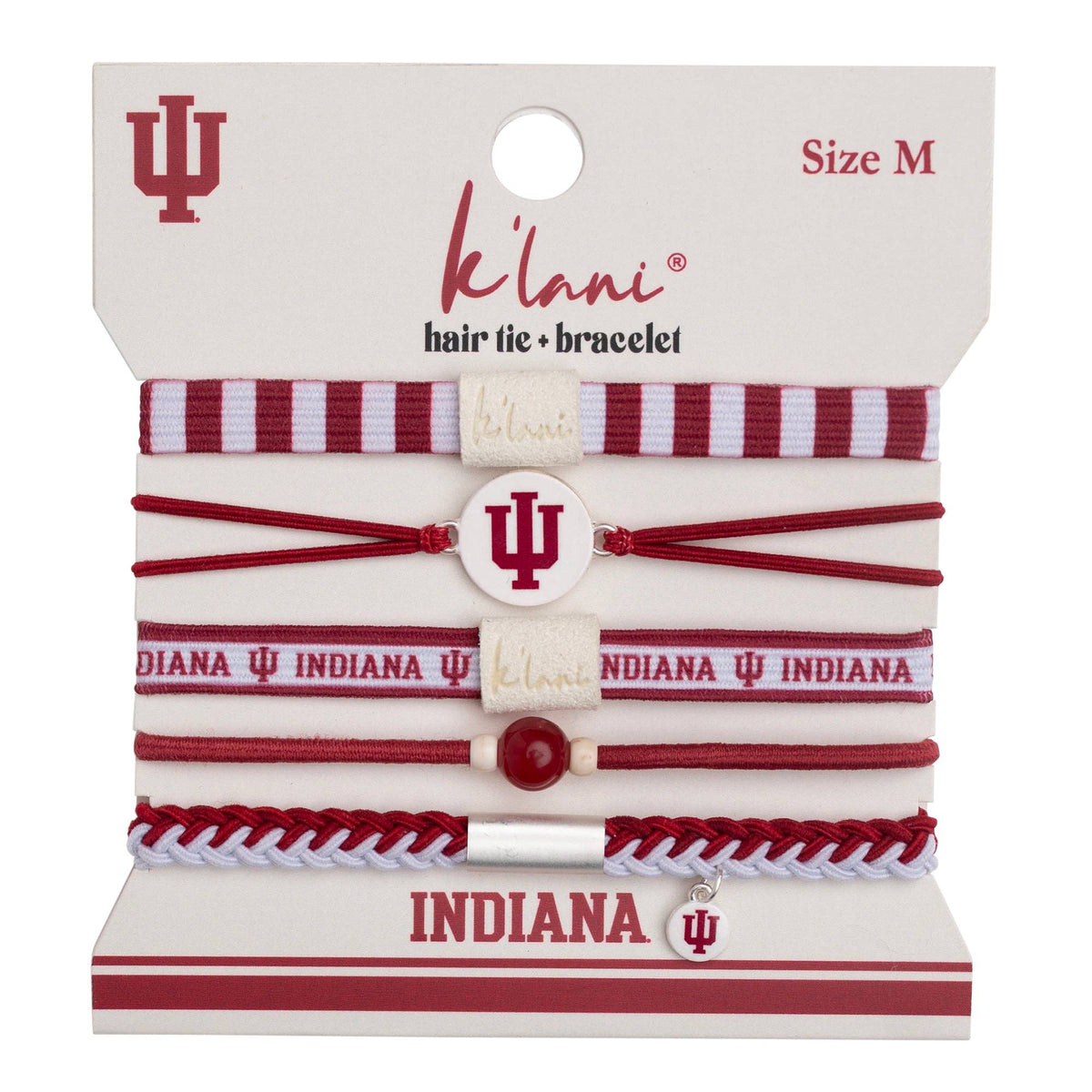 Indiana University Game Day Hair Tie Bracelets