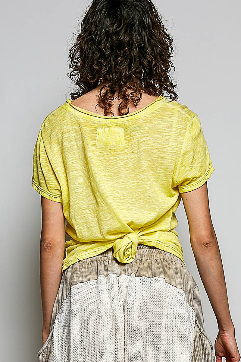 Everyday Lightweight Relaxed Fit Hand-Stitched Knit Top