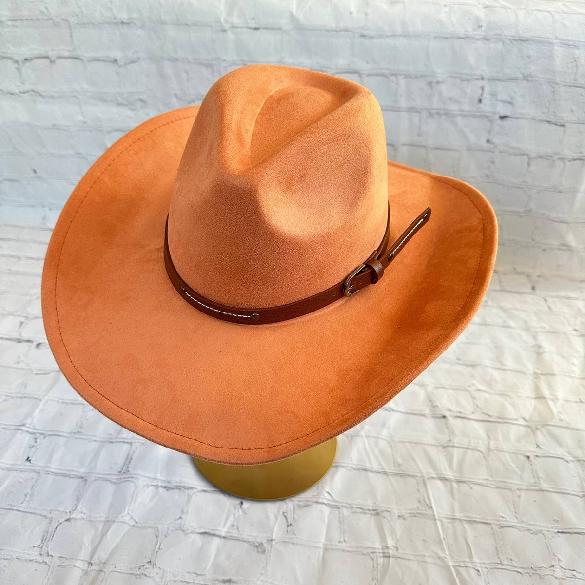 Vegan Suede Cattleman Cowboy Hat