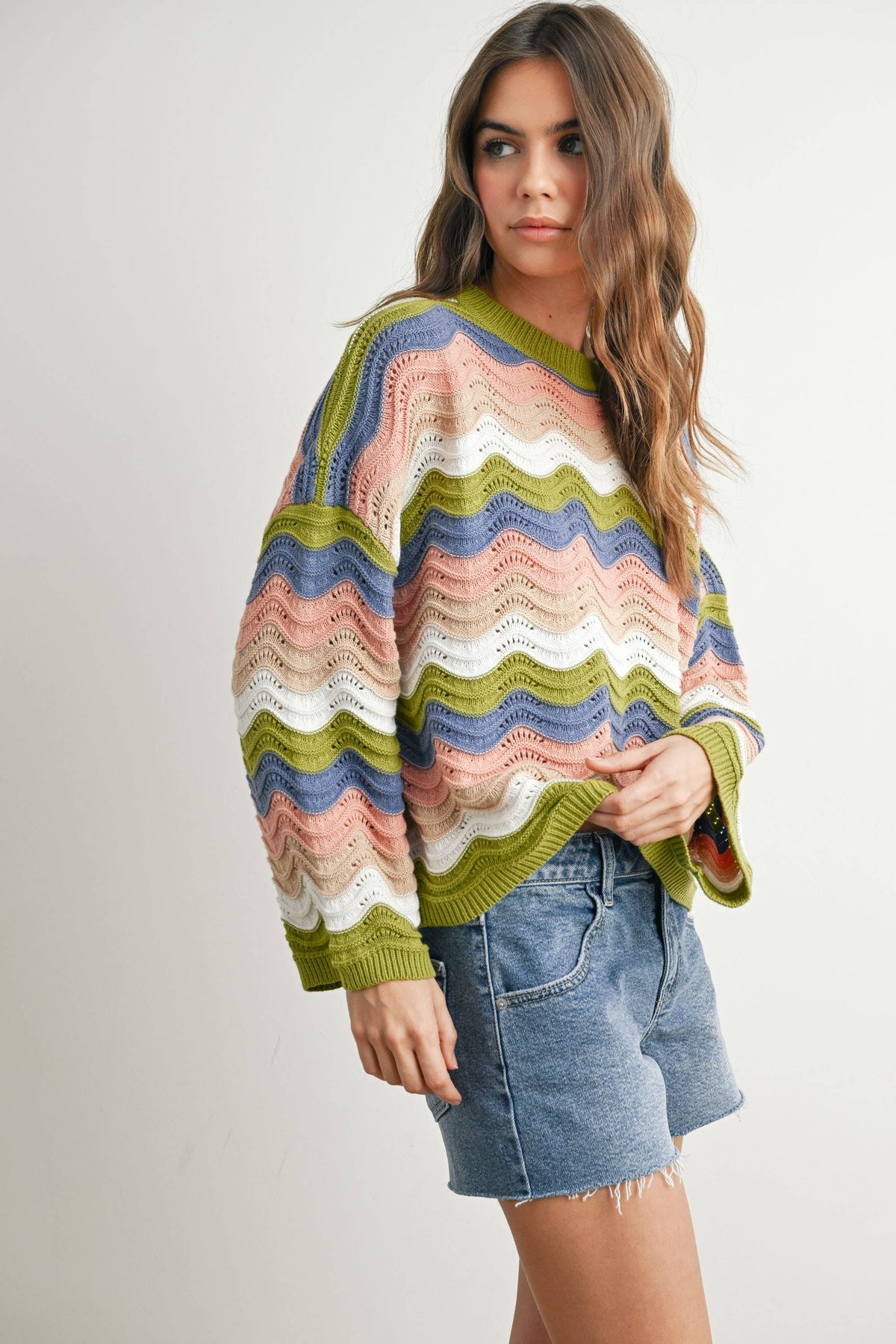Color Block Sweater - BMW7639