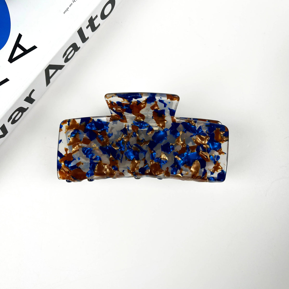 Acetate Colored Square Hair Clip Simple Claw Clips