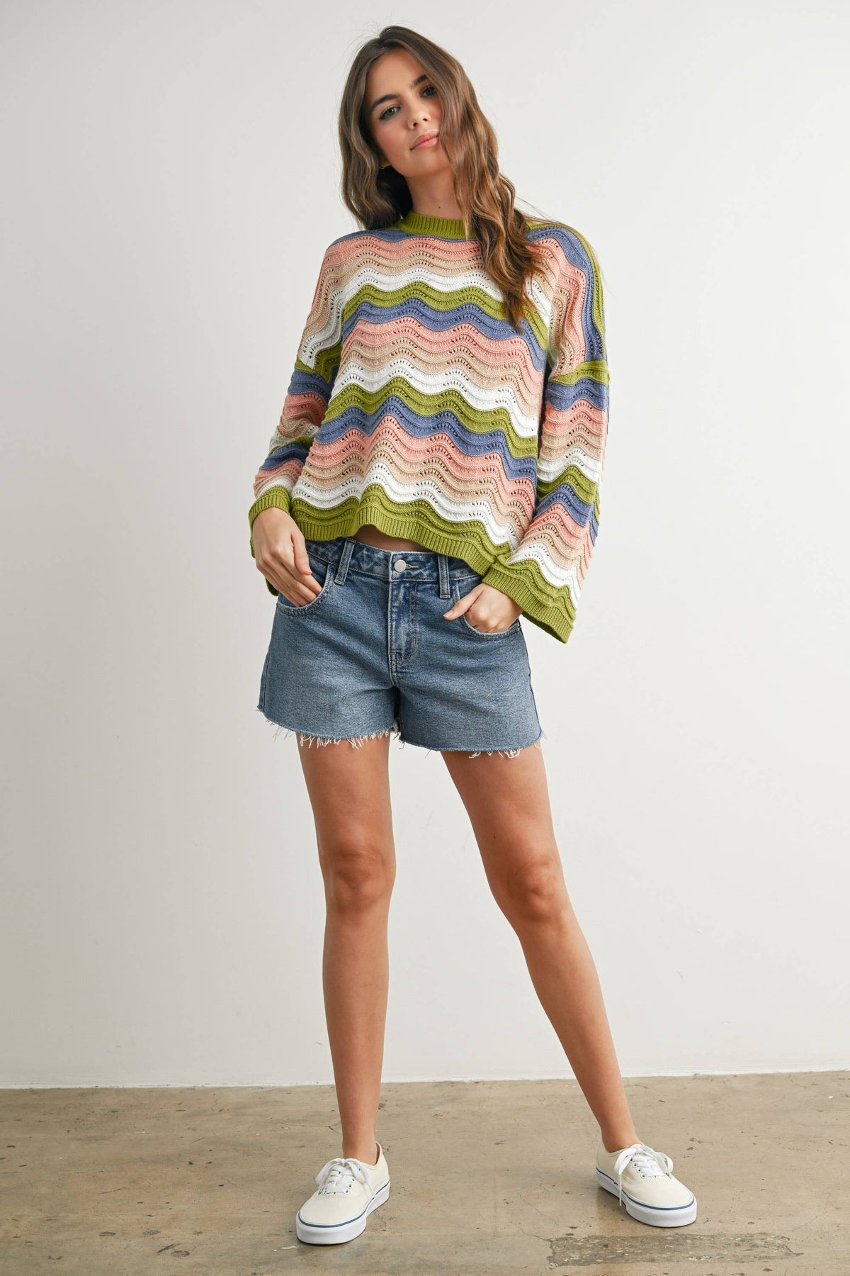 Color Block Sweater - BMW7639
