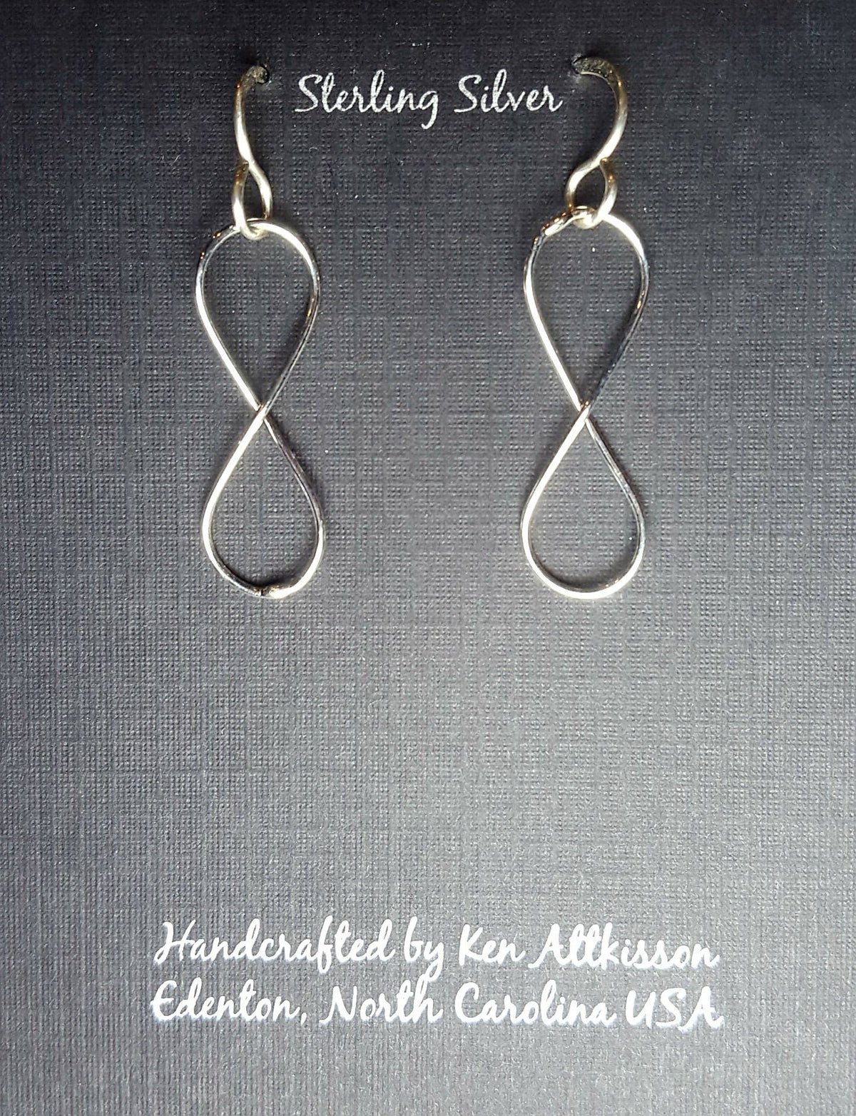 Sterling Silver Earrings Infinity