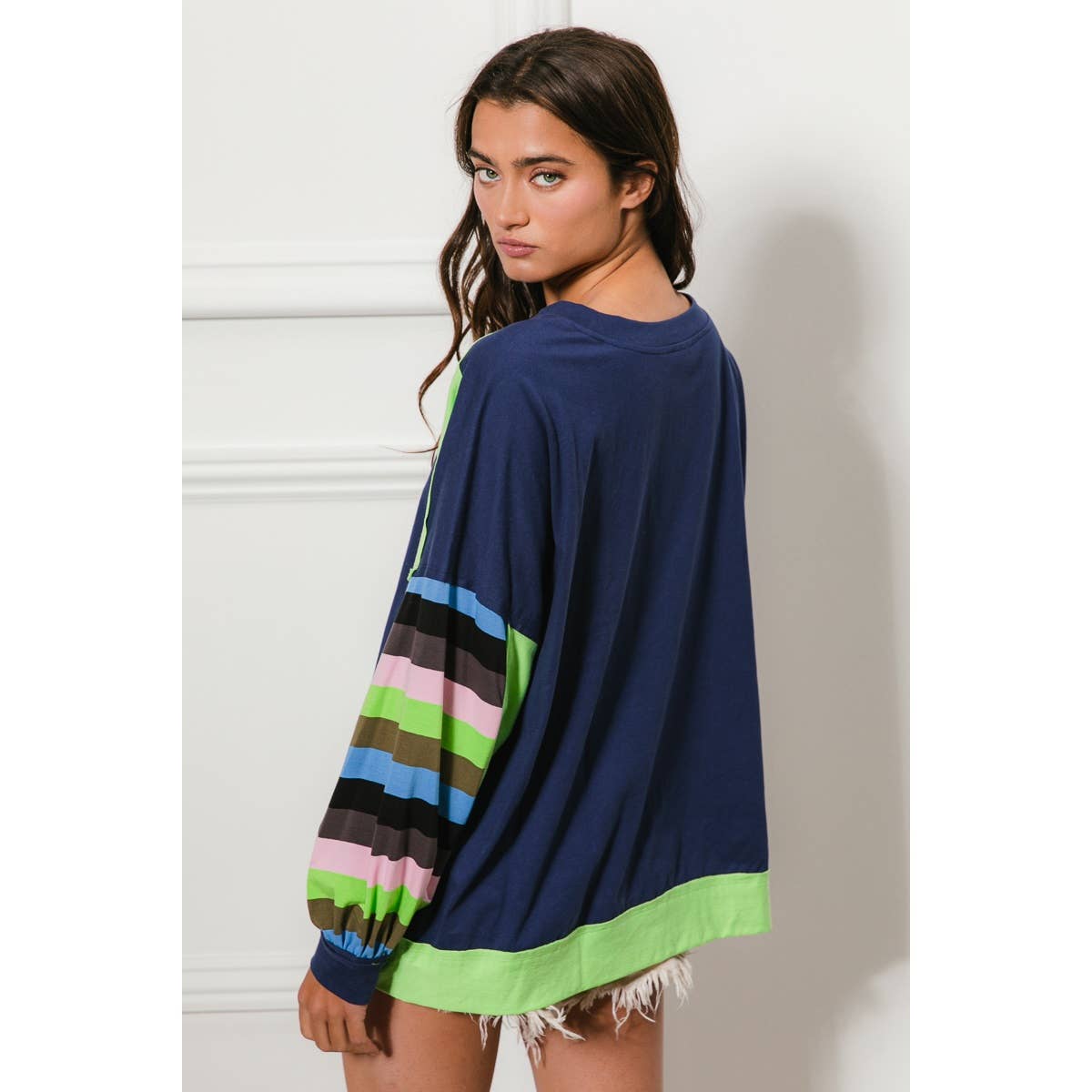 Colorblock Sweatshirt Top