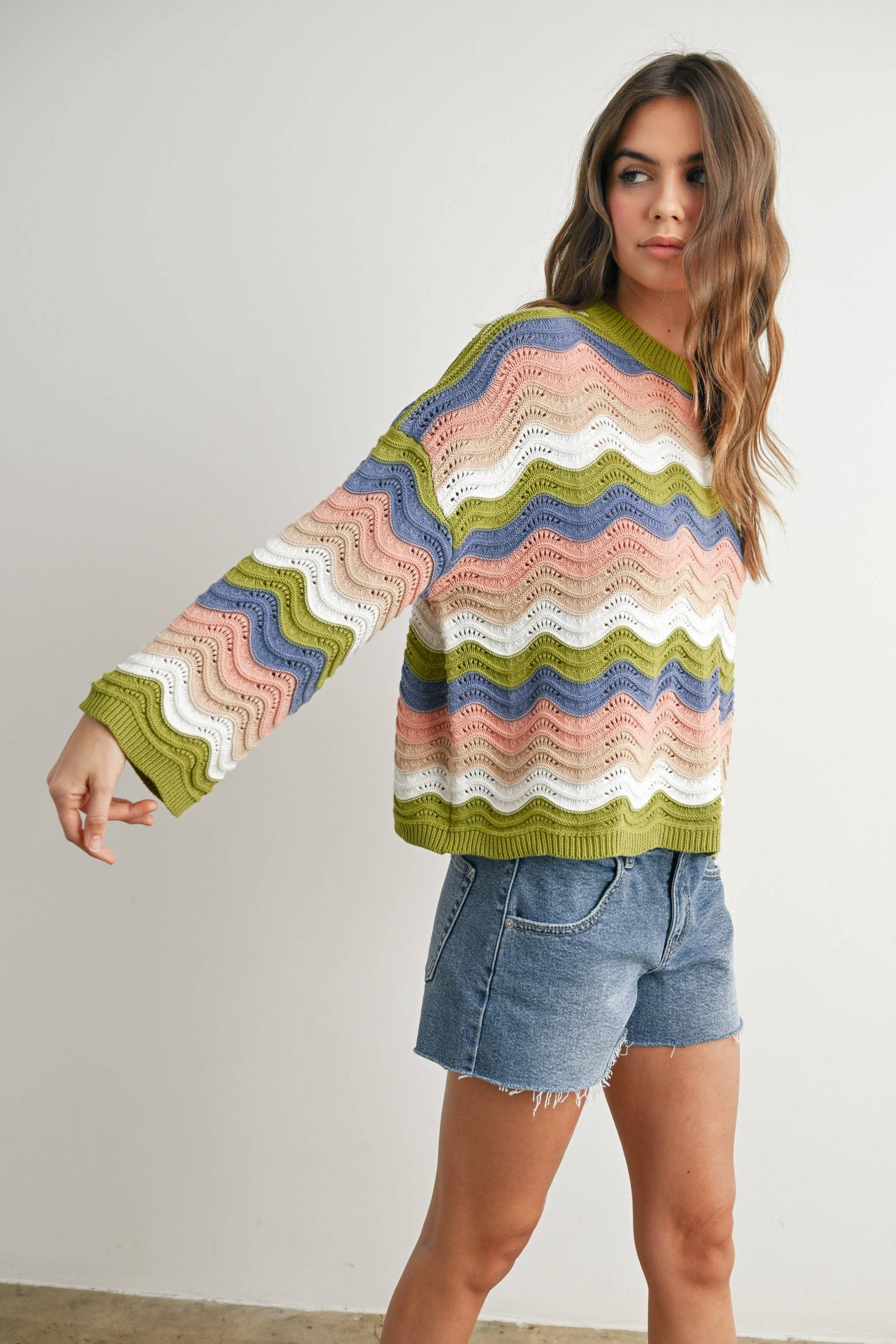 Color Block Sweater - BMW7639