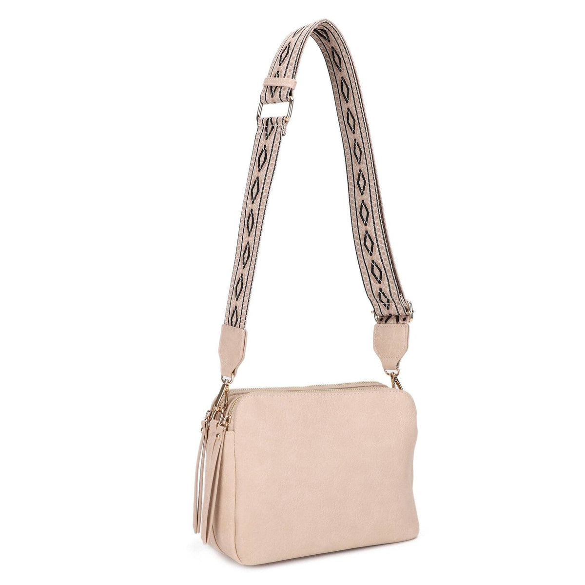 Mila Three-Compartment Crossbody Bag