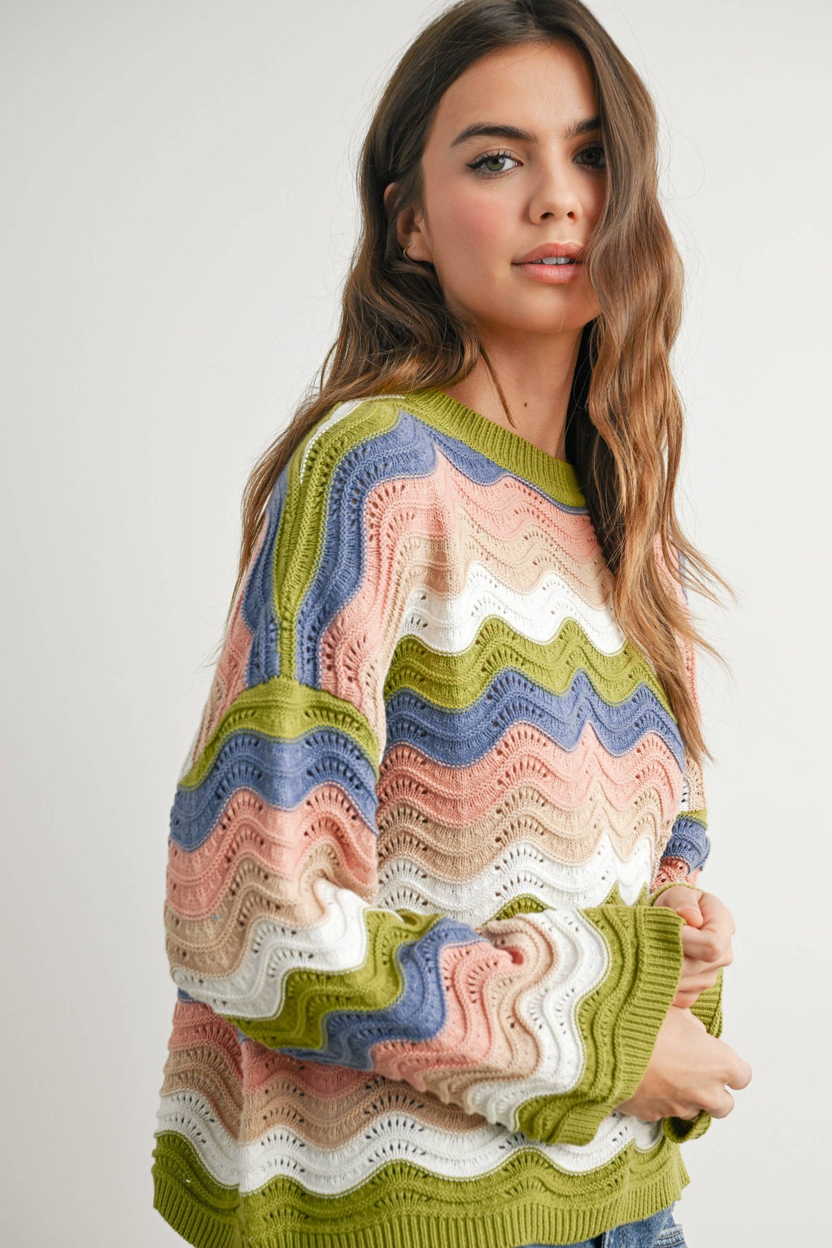 Color Block Sweater - BMW7639