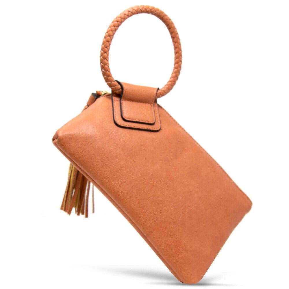 Soft Vegan Leather Wristlet/Clutch