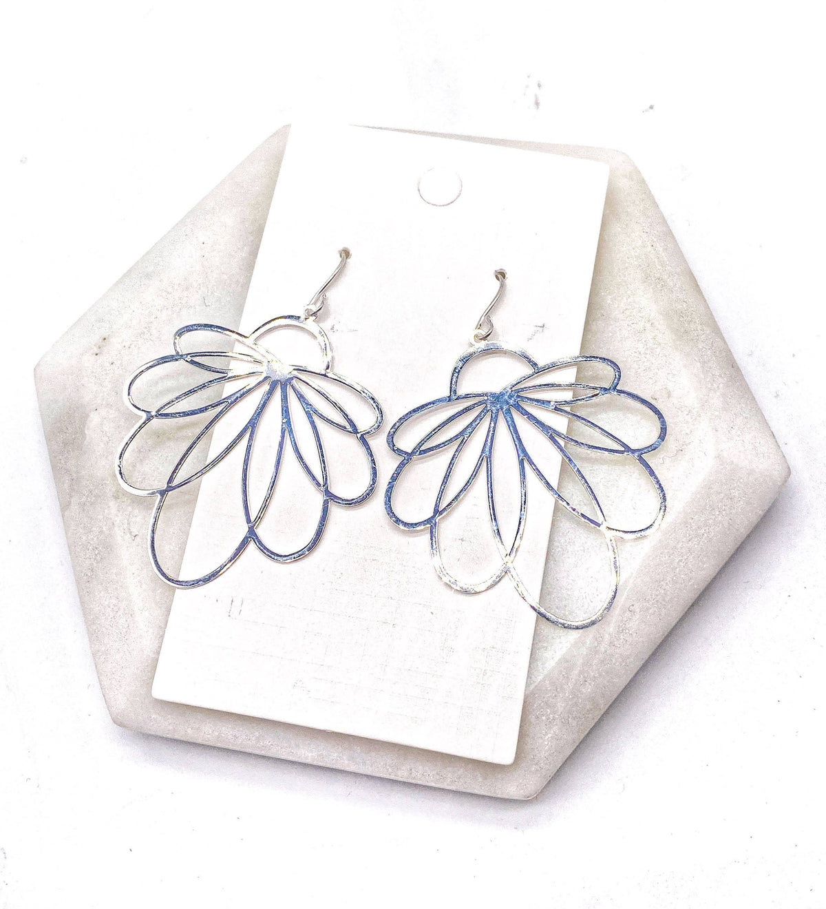 Silver Loopy Metal Earrings