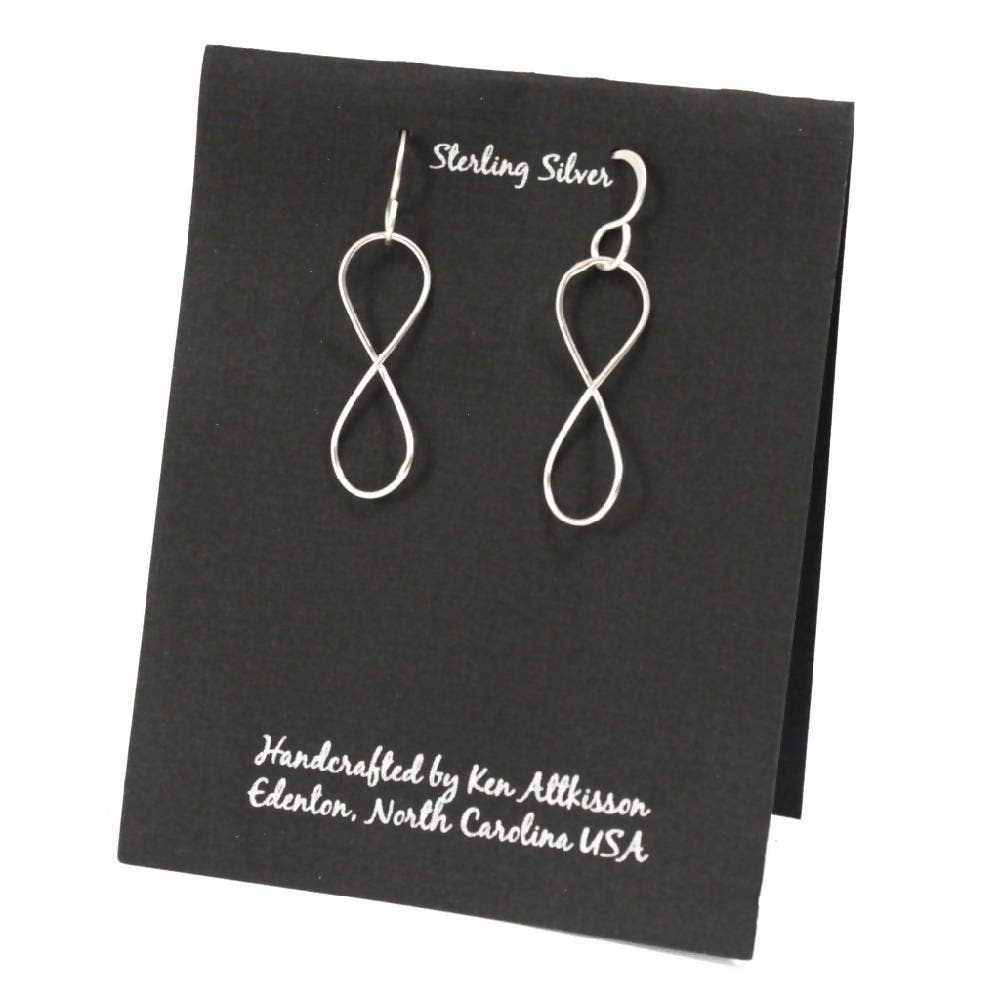 Sterling Silver Earrings Infinity