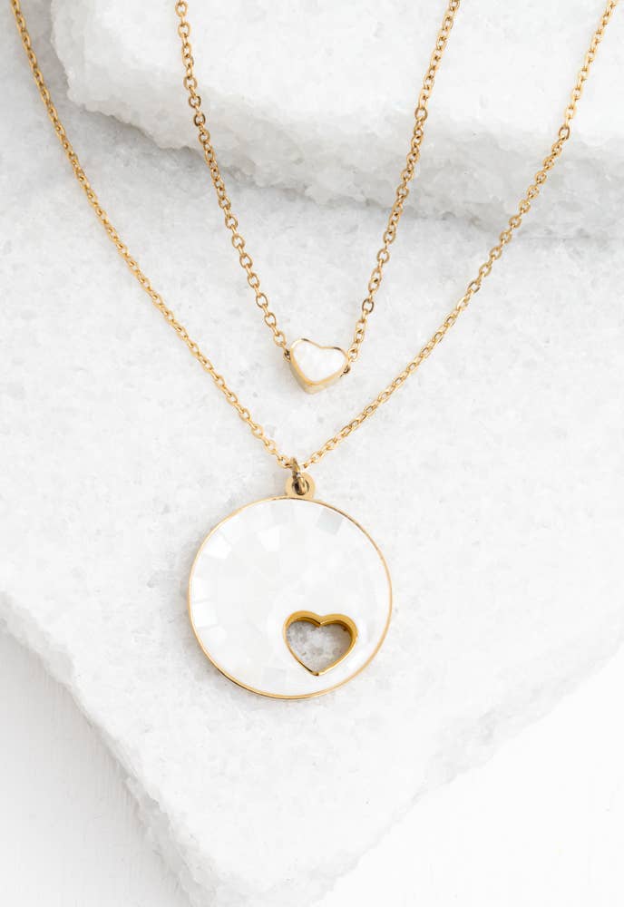 Journey Together Necklace Set in Mother of Pearl