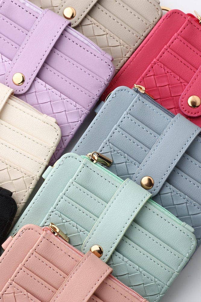 Nina Quilted Beaded Keychain Bracelet Wallet