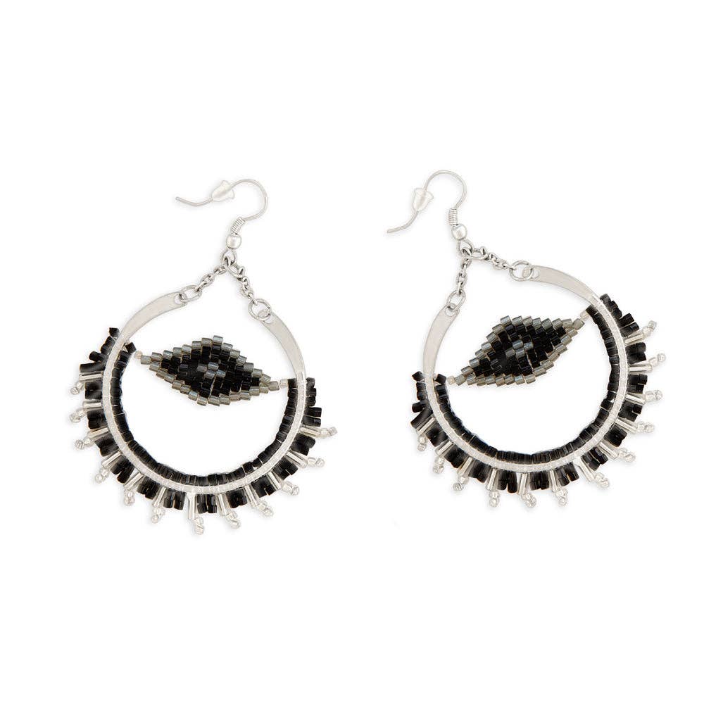 Artful Glass Statement Earrings