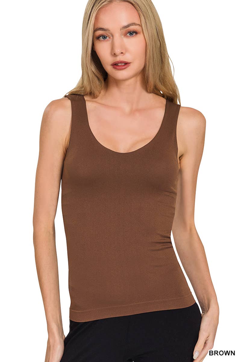 Seamless Tank Top w/ Built-in Bra