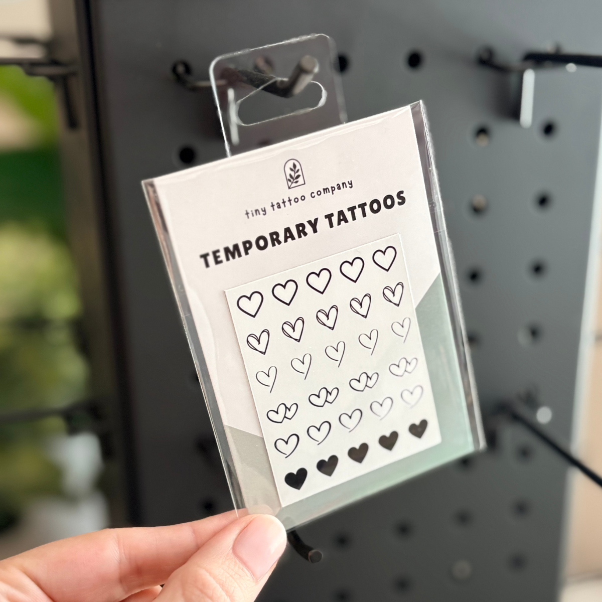 Mini Heart Temporary Tattoo Pack 🖤