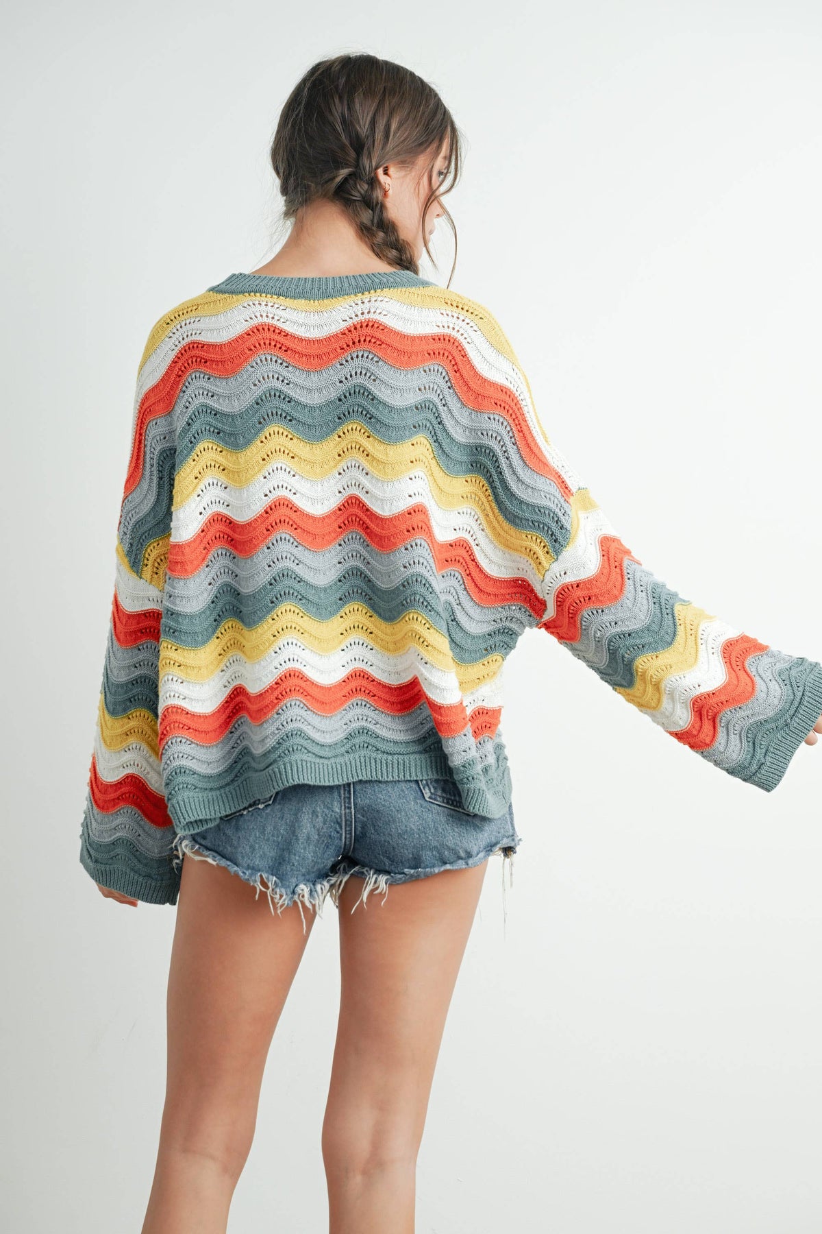 Color Block Sweater - BMW7639