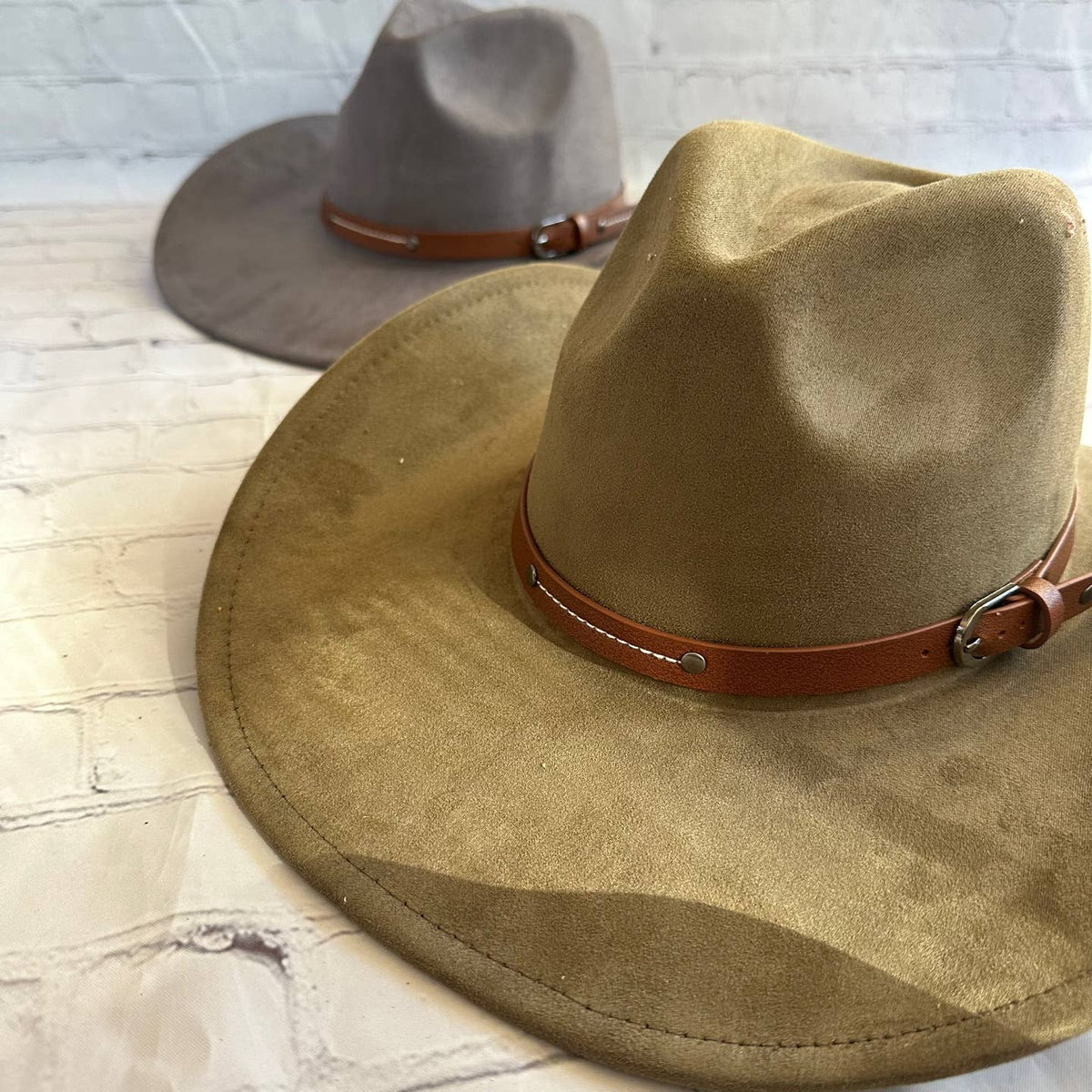 Vegan Suede Cattleman Cowboy Hat