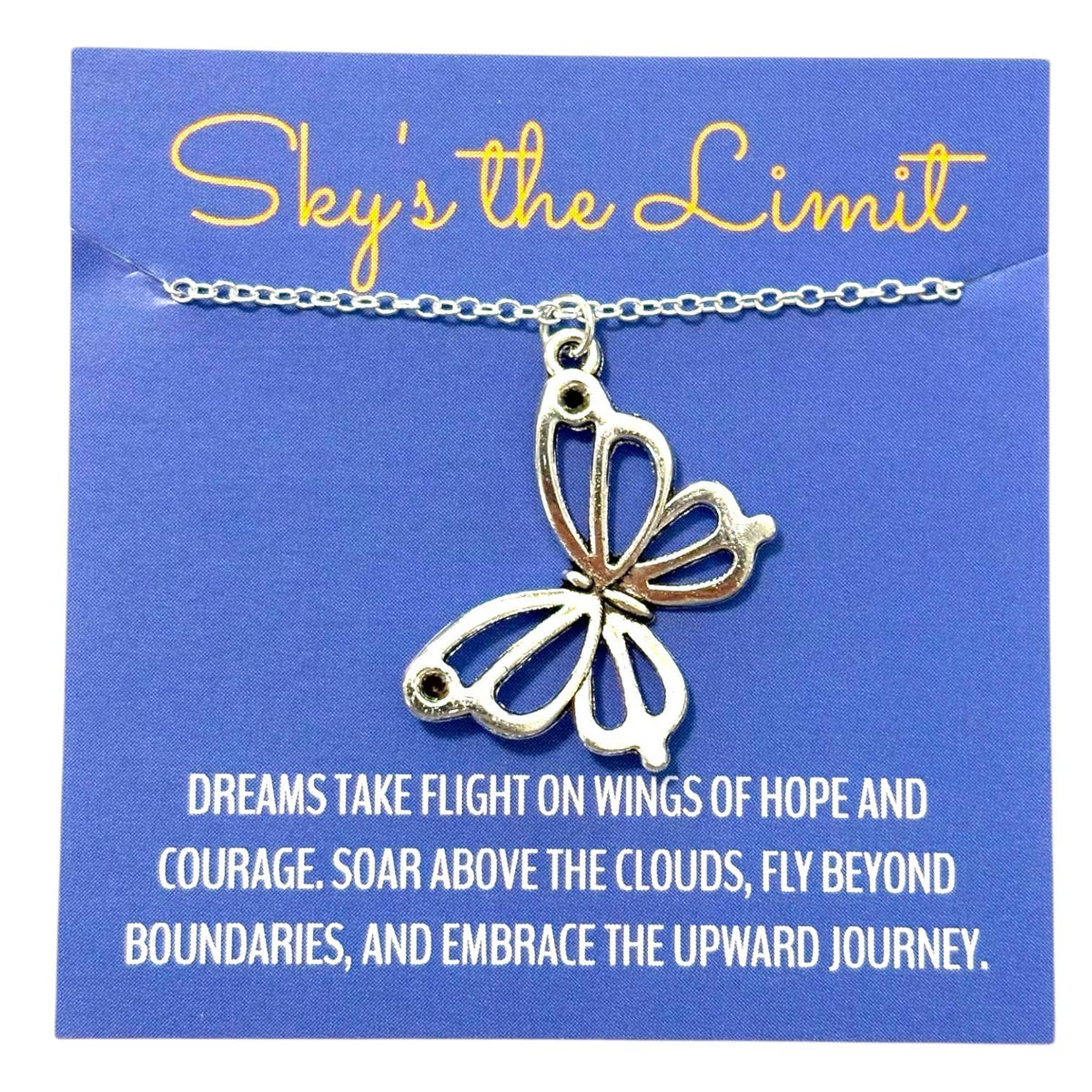 Sky’s the Limit Butterfly Pendant Necklace