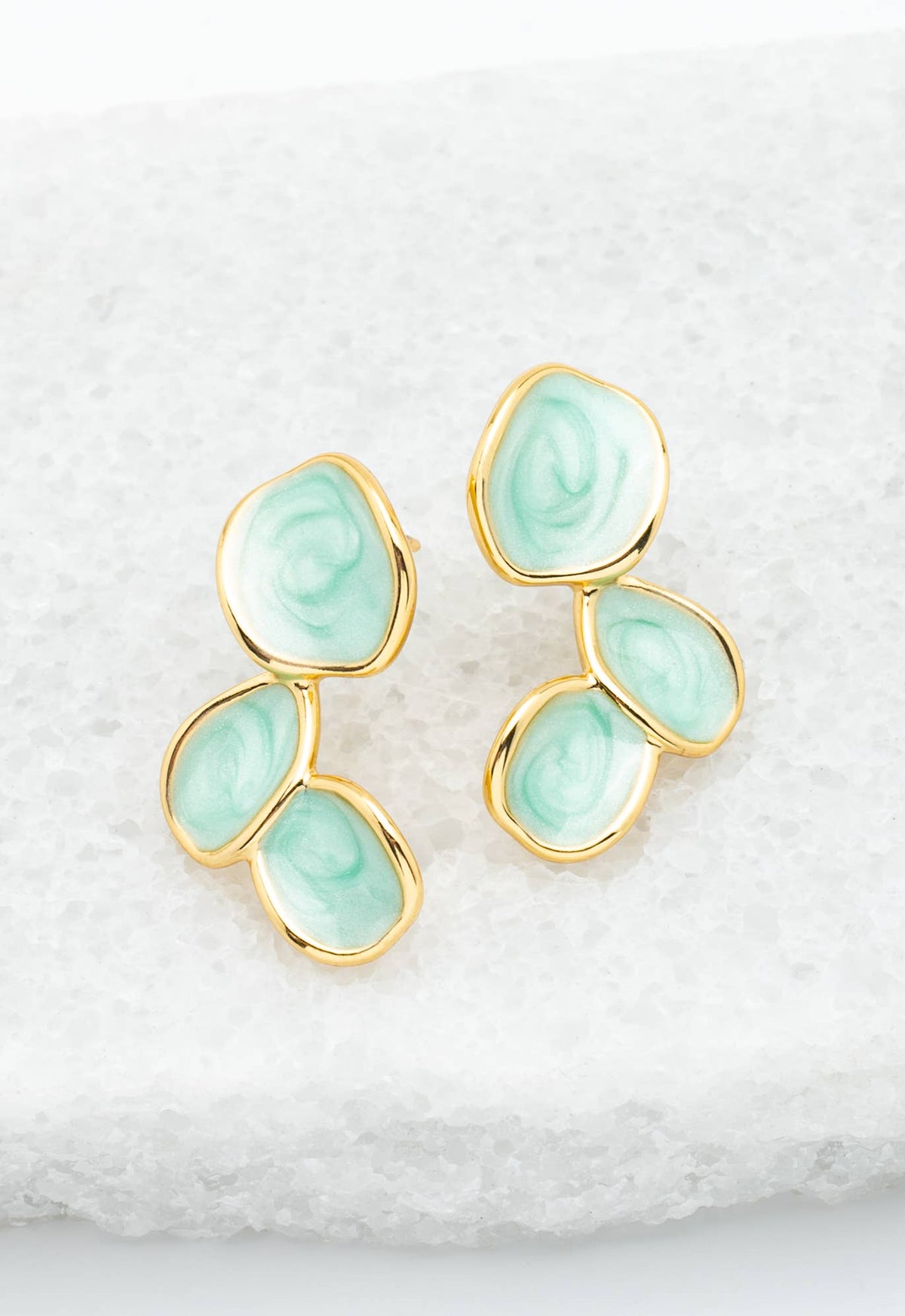 Hope Echo Earrings in Mint