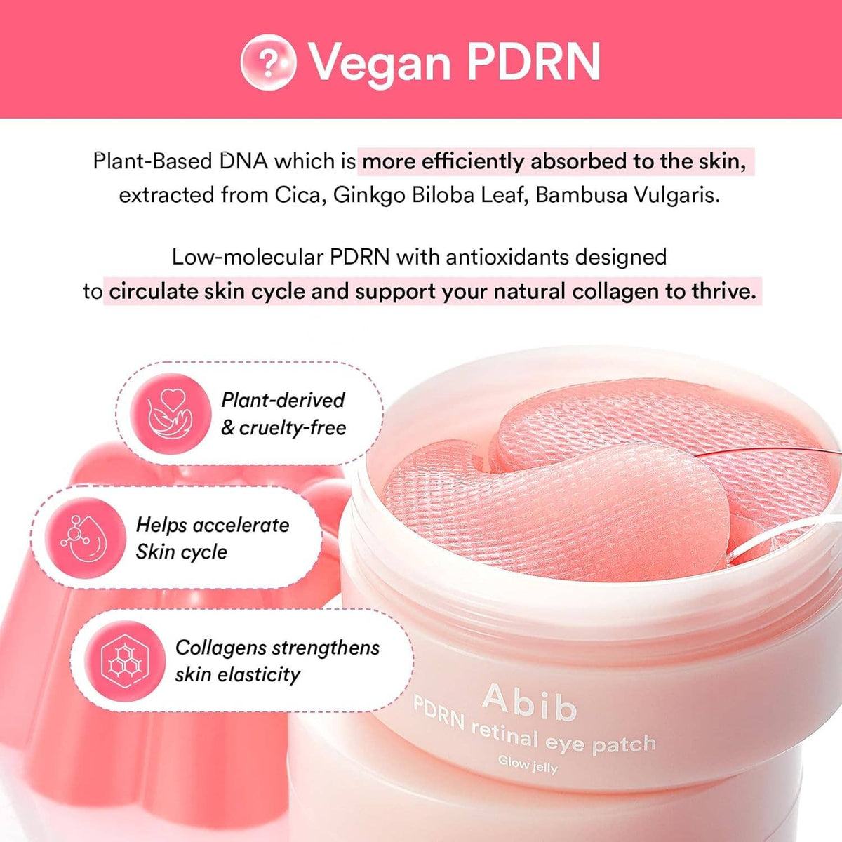 Abib PDRN Retinal Eye Patches for Rejuvenating & Puffy Eyes