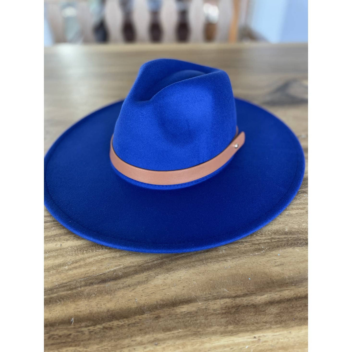 Structured Wide Brim Panama Hat in Vegan Felt