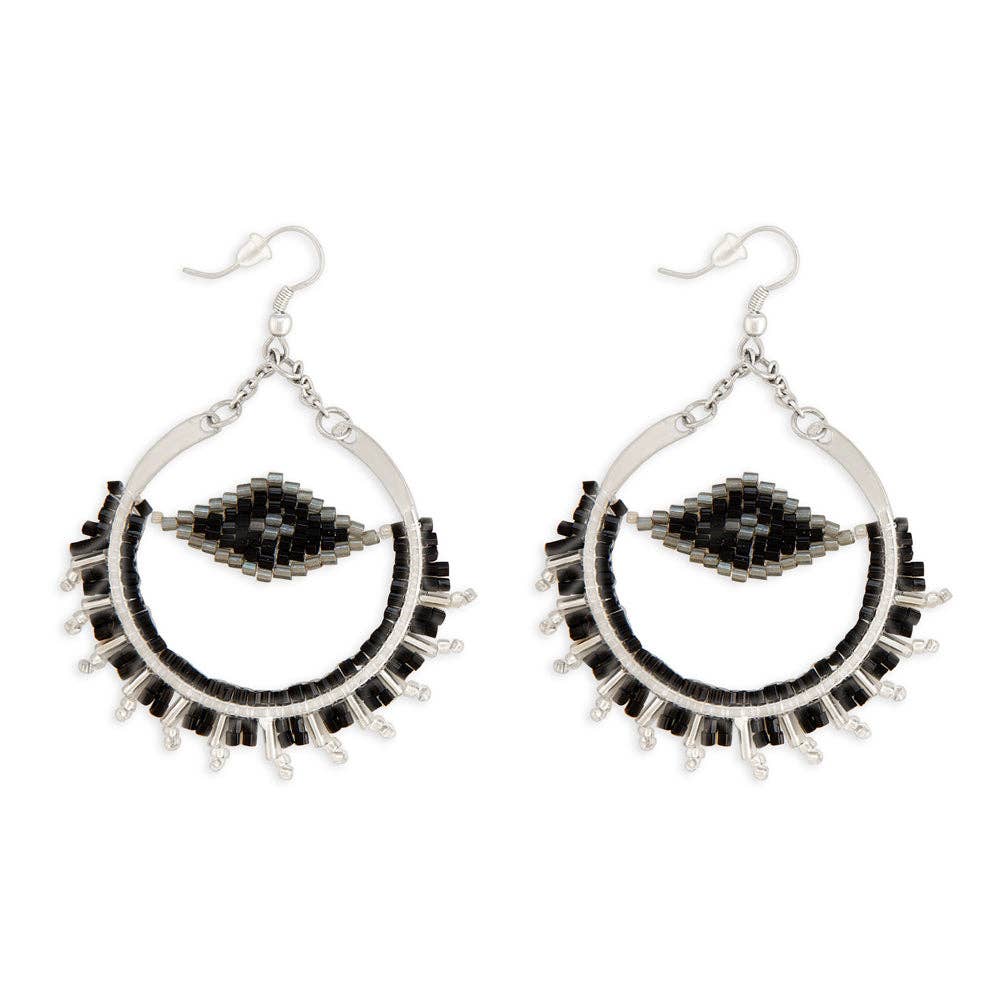 Artful Glass Statement Earrings