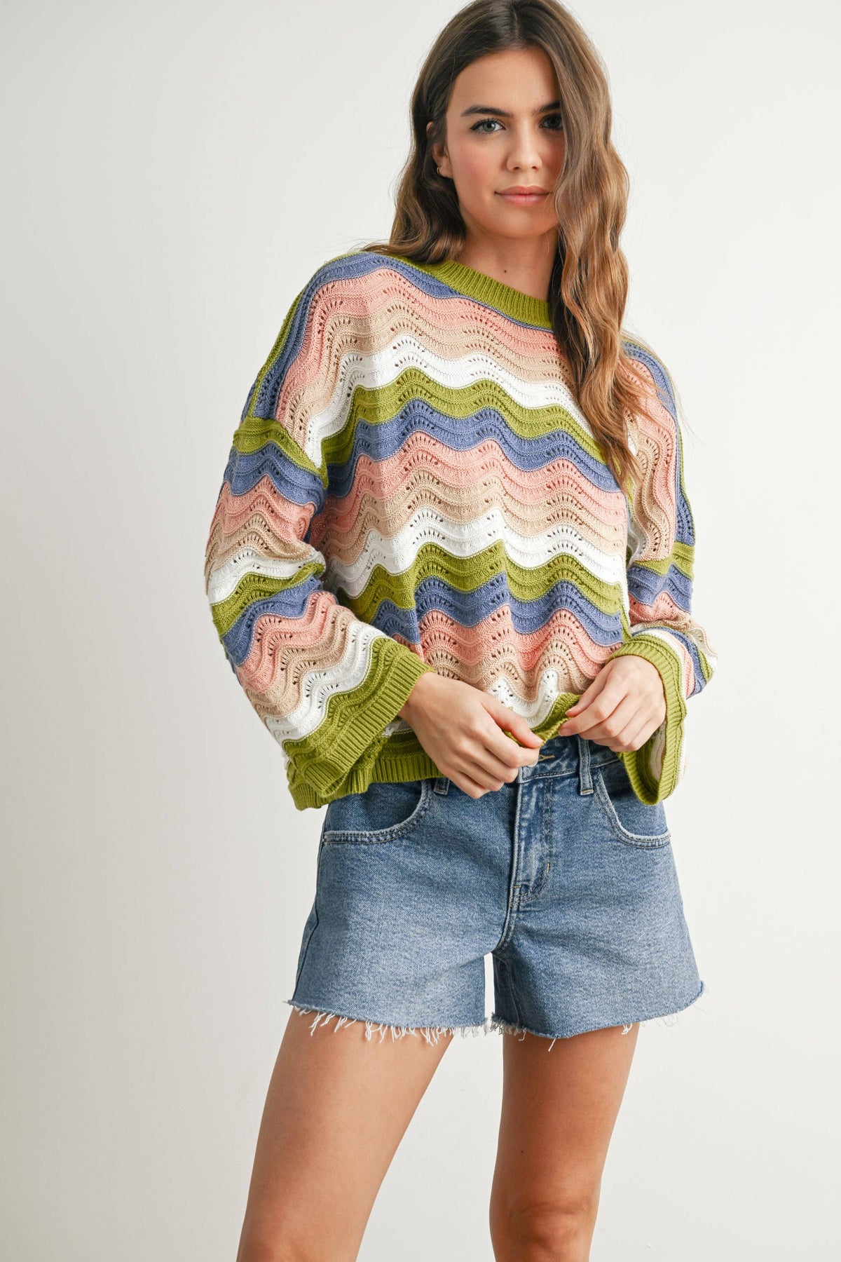 Color Block Sweater - BMW7639