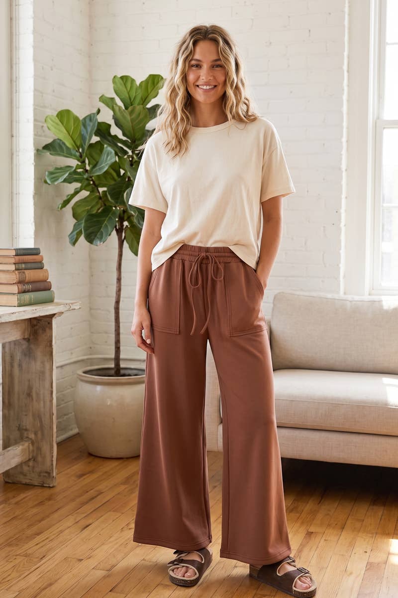Scuba Wide Leg Pants
