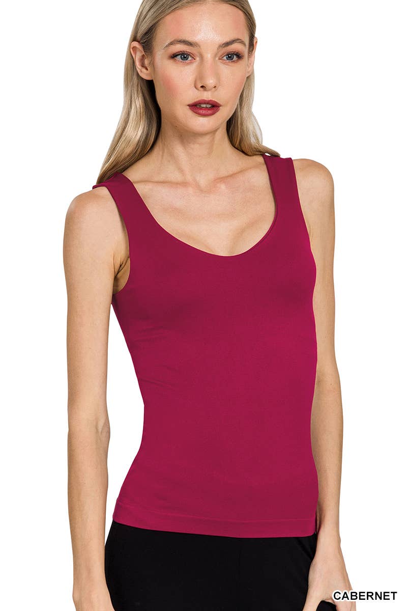 Seamless Tank Top w/ Built-in Bra