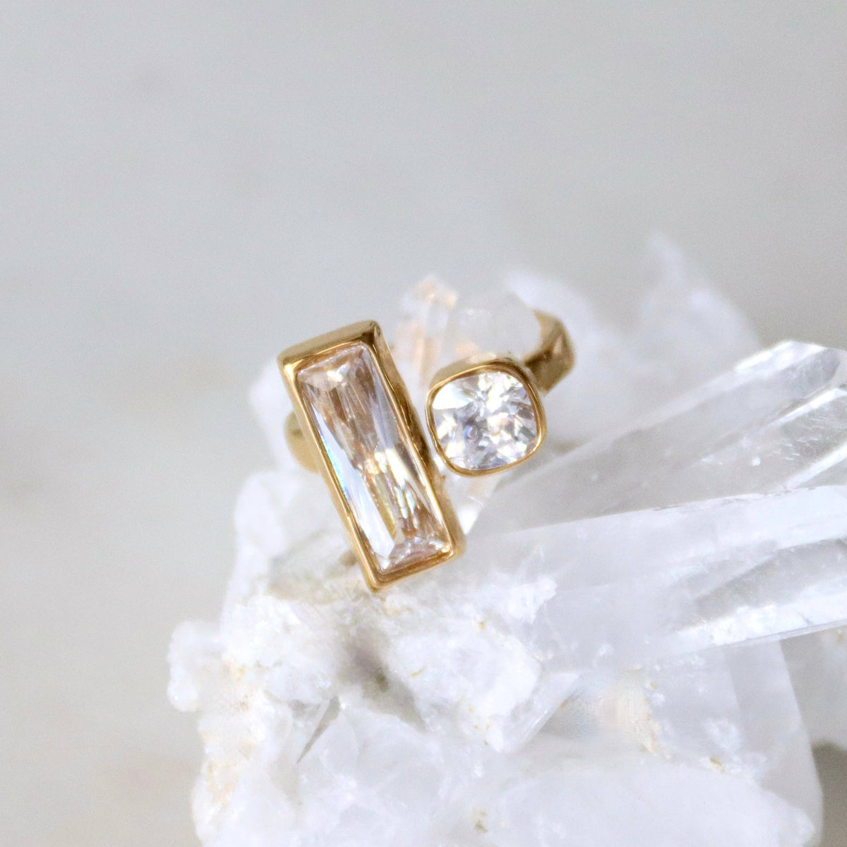 CZ Geometric Ring 