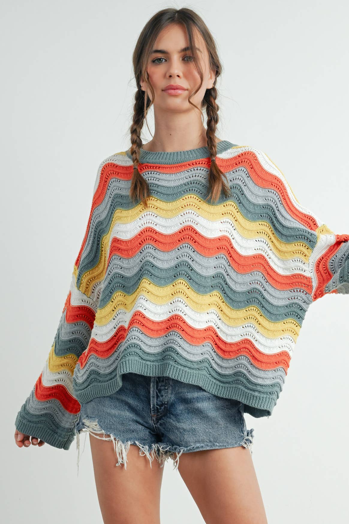 Color Block Sweater - BMW7639