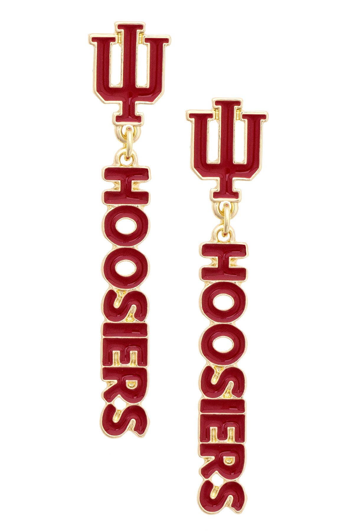 Indiana Hoosiers Enamel Drop Earrings
