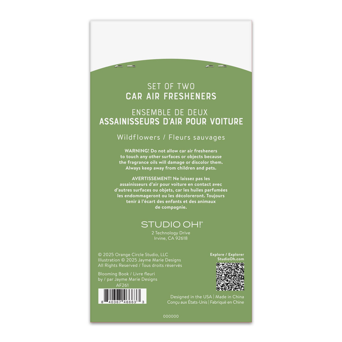 Blooming Book Car Air Freshener