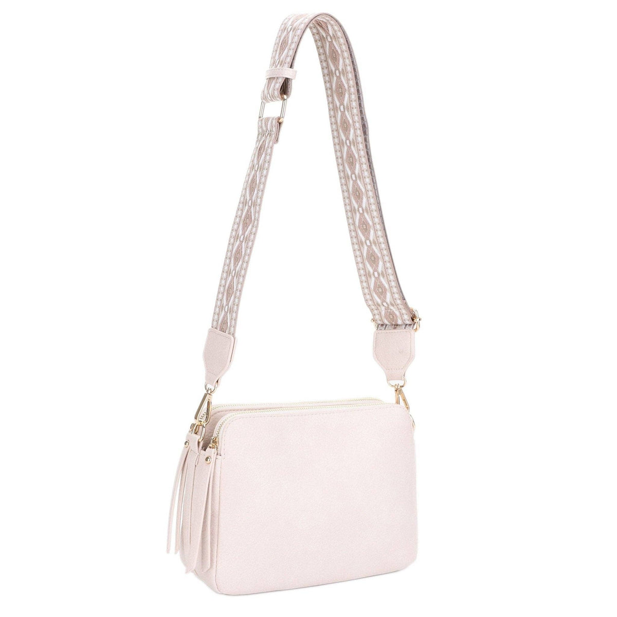 Mila Three-Compartment Crossbody Bag