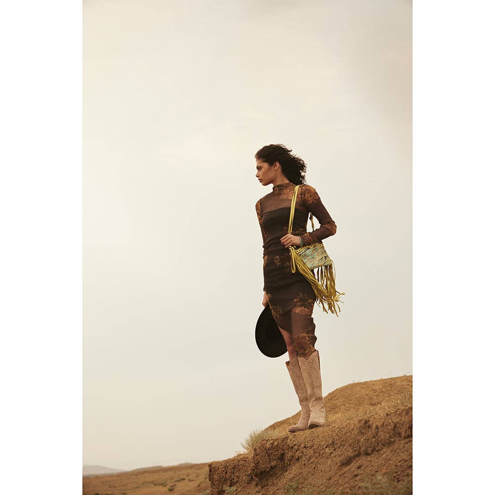 Syllvia Prairie White Embroidered Leather Boots