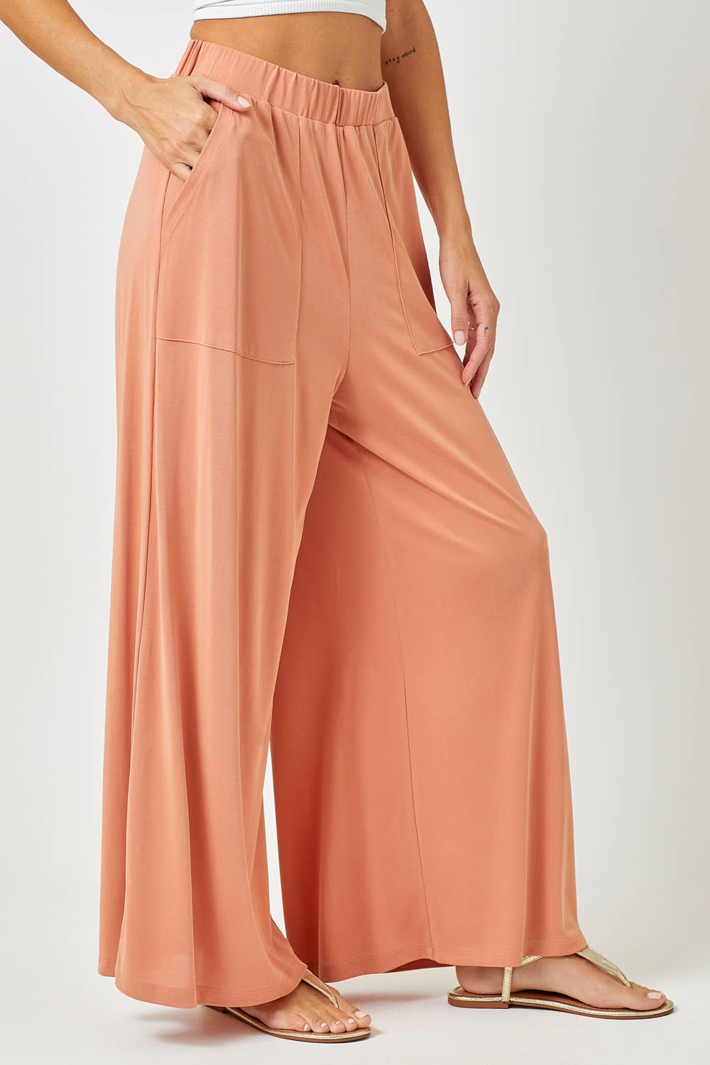 Modal Wide Leg Pants