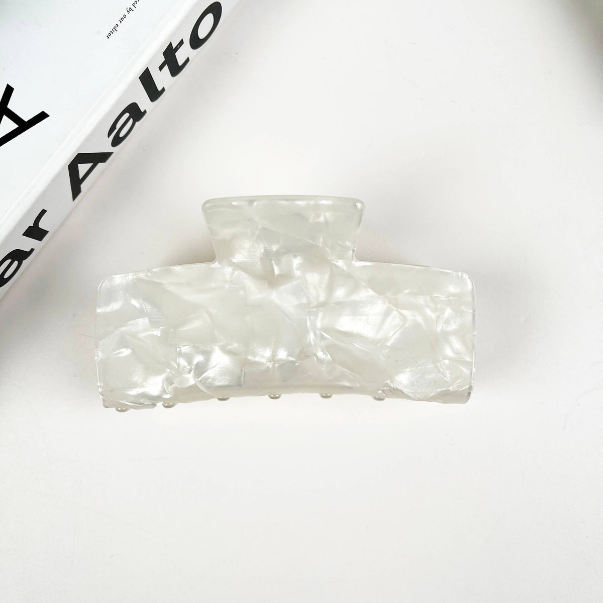 Acetate Colored Square Hair Clip Simple Claw Clips