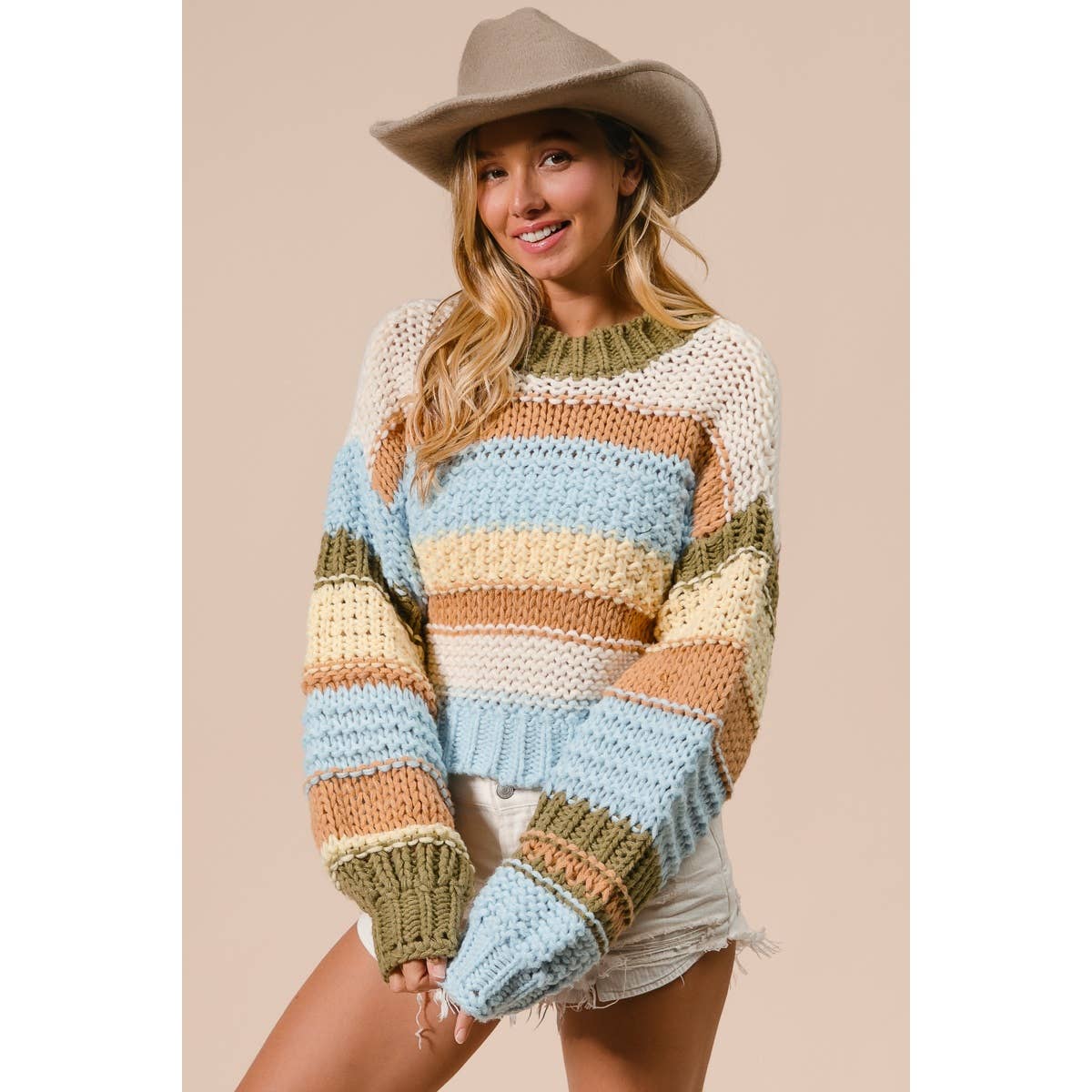 Multi-Color Stripe Sweater
