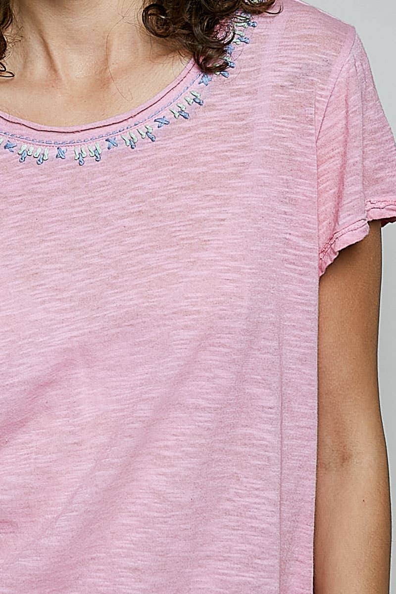 Everyday Lightweight Relaxed Fit Hand-Stitched Knit Top