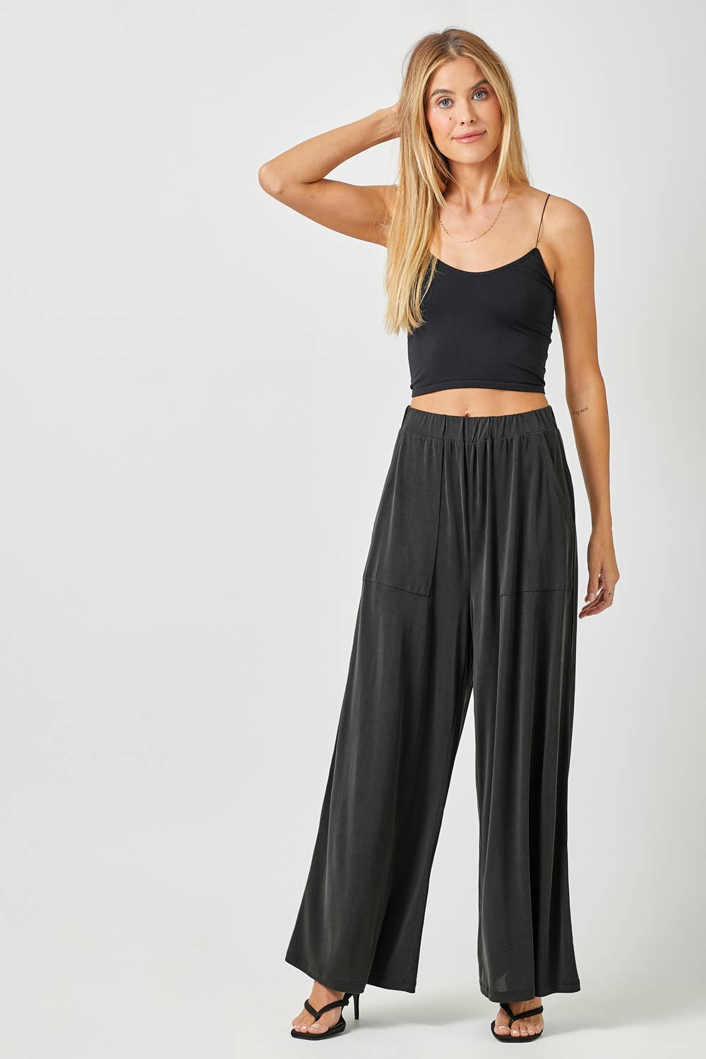 Modal Wide Leg Pants