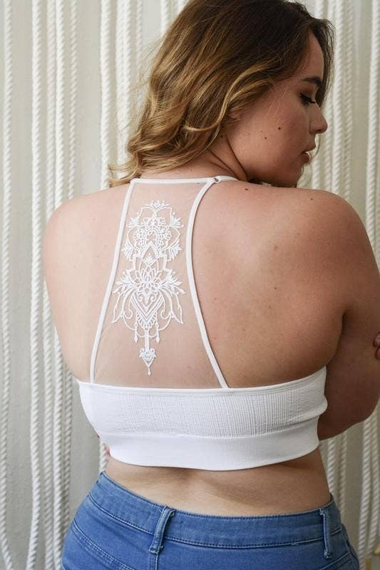 2/3X / Tattoo Bralette - White