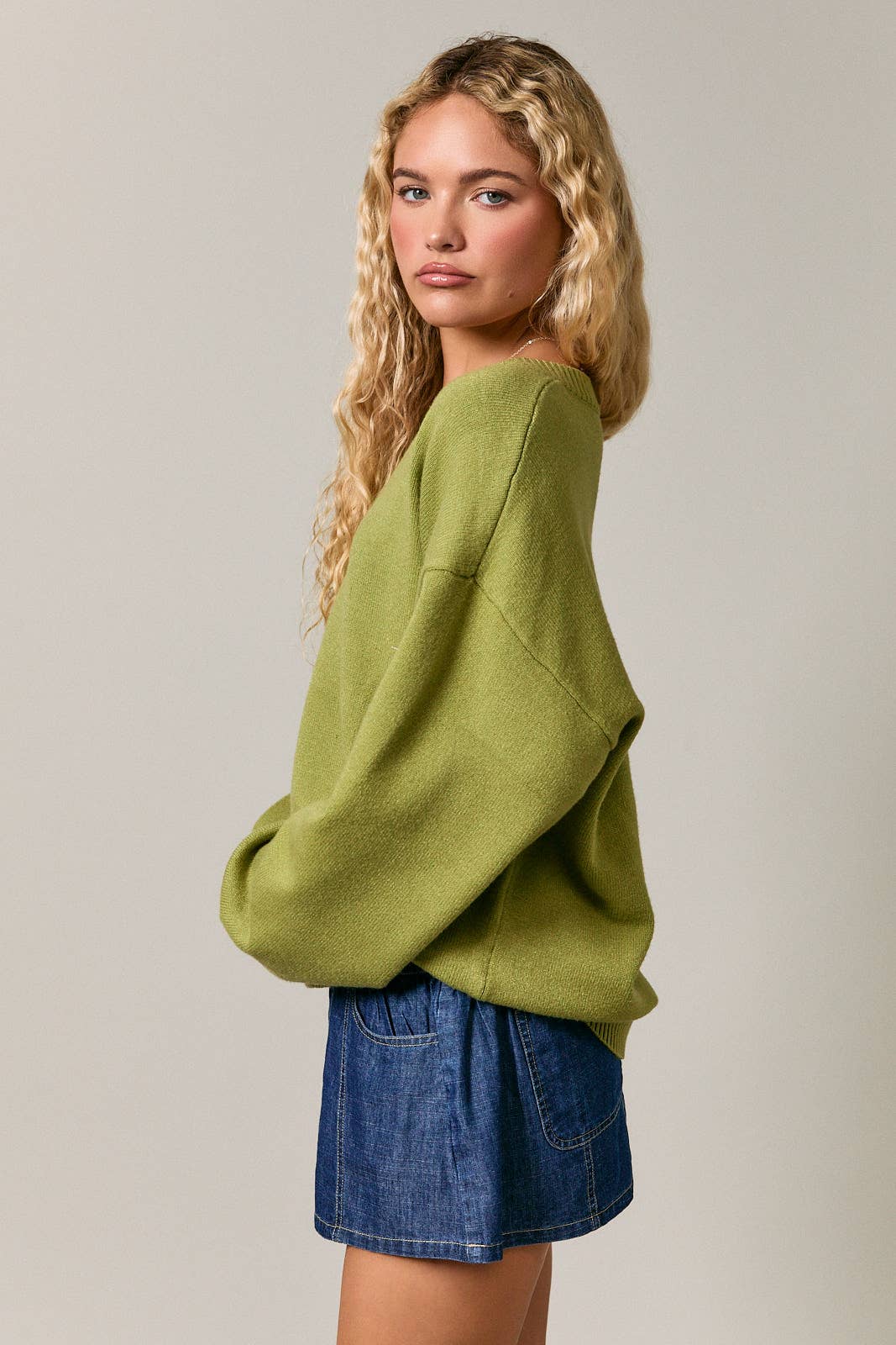 V-Neck Oversized Sweater
