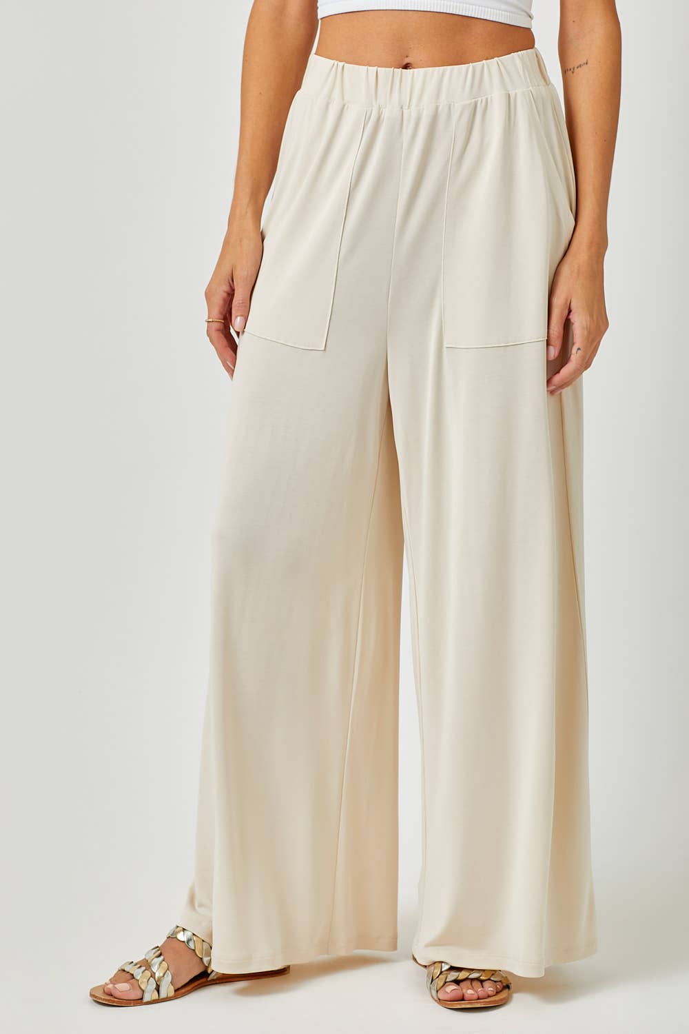 Modal Wide Leg Pants