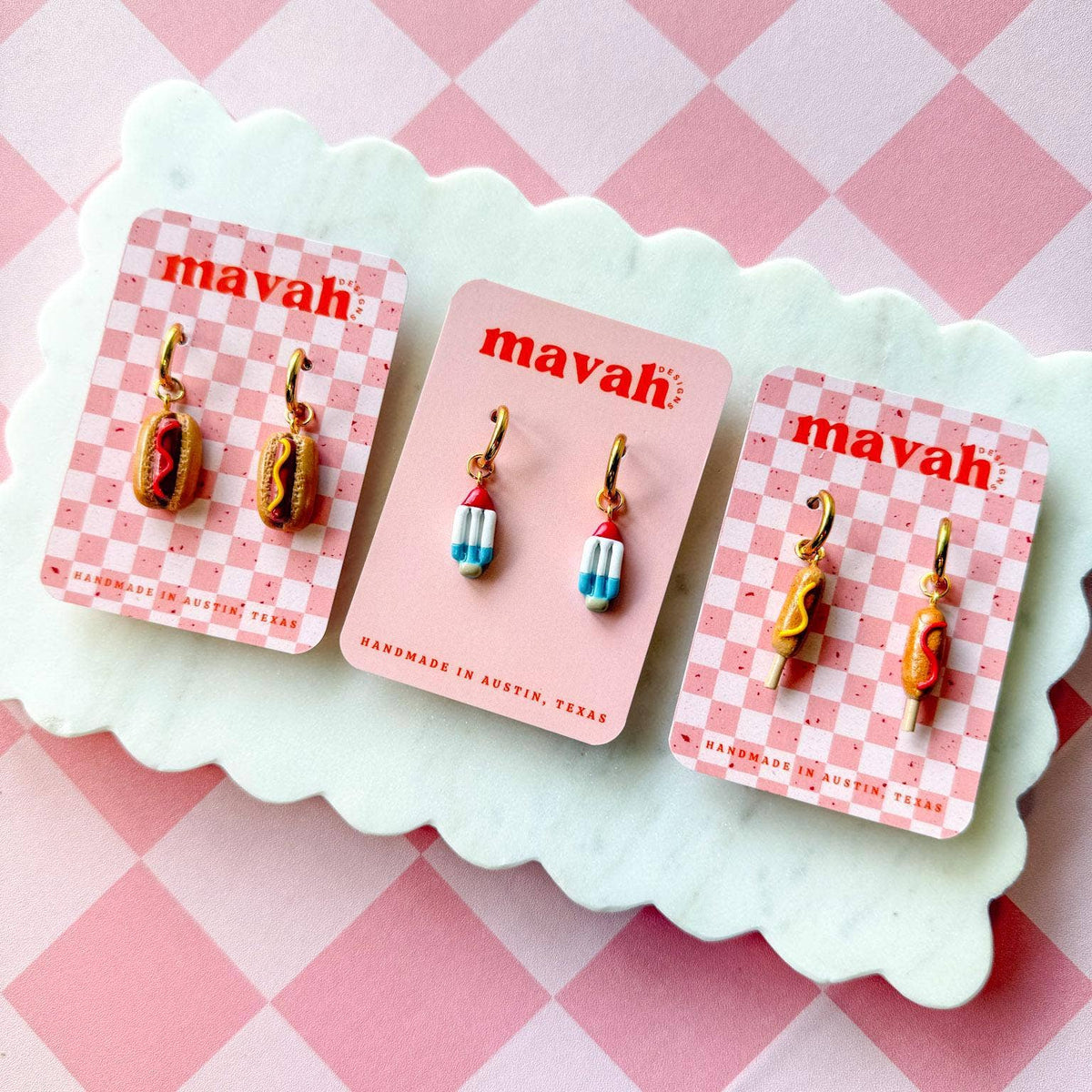 4th of July Charms Summer Treat Earrings