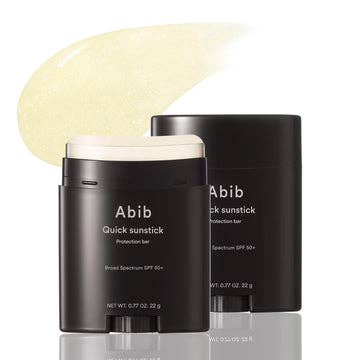 Abib Quick Sunstick Protection Bar SPF50+ 0.77 fl oz / 22 g | Korean Suncreen Stick Suncare Sunblock, No Whitecast, Protector Solar Barra, Centella Asiatica Extract, Aloe Extract, Ceramide NP
