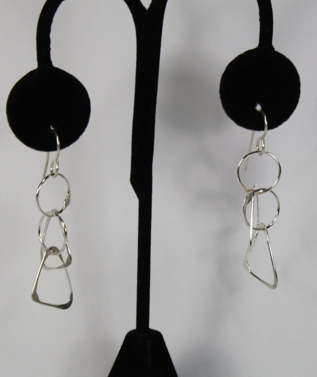 Sterling Silver Small Circles, Triangles